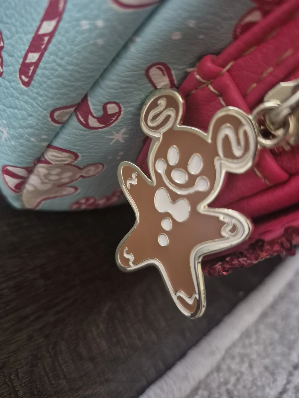 Loungefly x Disney Parks Kids Candy Cane Peppermint Mini Backpack - Red & Aqua